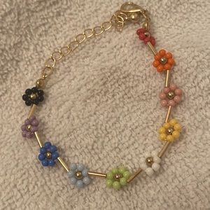 summer flower bead bracelet
